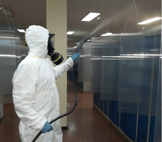 ONDOAN continúa su labor preventiva contra el COVID-19 con trabajos de desinfección en Aceros Inoxidables Olarra