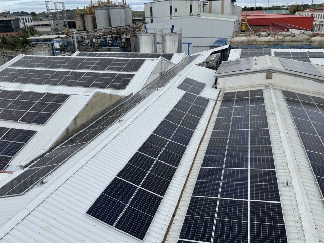 Instalación fotovoltaica de autoconsumo para la nave de Synthomer Asua en Sondika (Bizkaia)