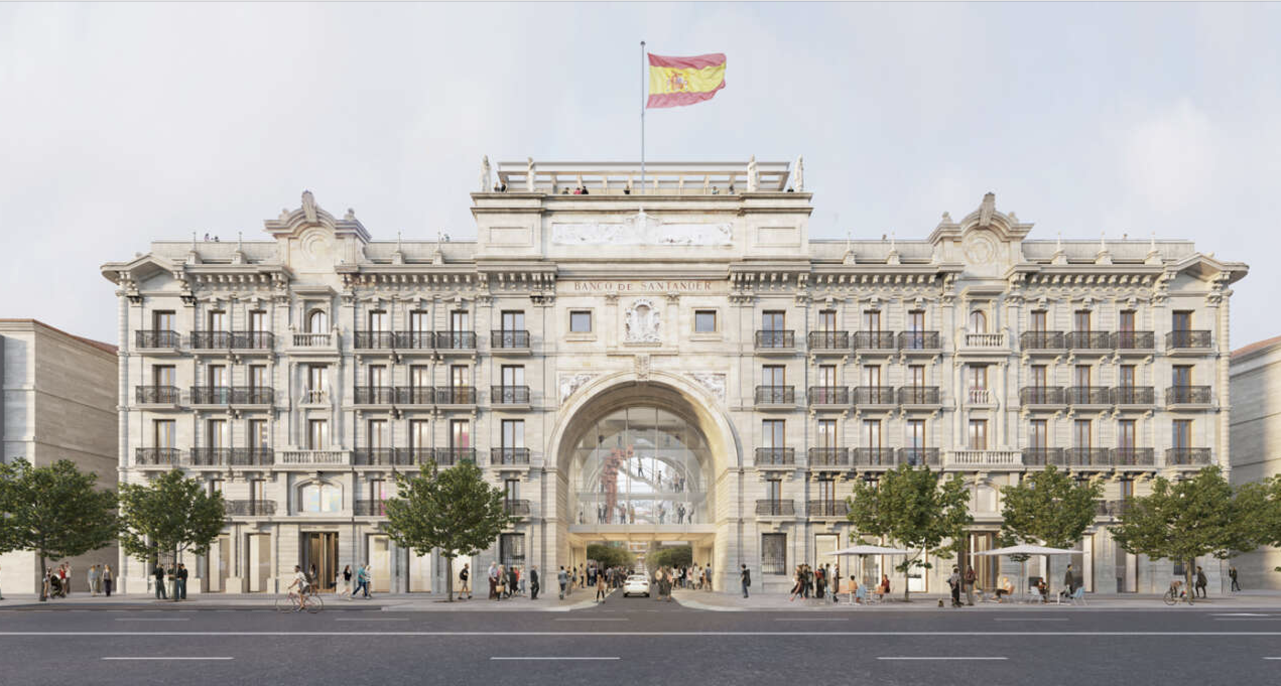 PCI sistemak Banco Santanderren egoitza den Pereda eraikin historikoan